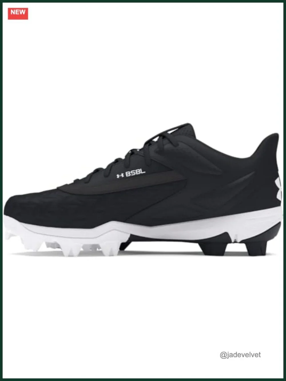 Boys Baseball Cleats - Lightweight Synthetic Leather Lace-Up Mid Top
